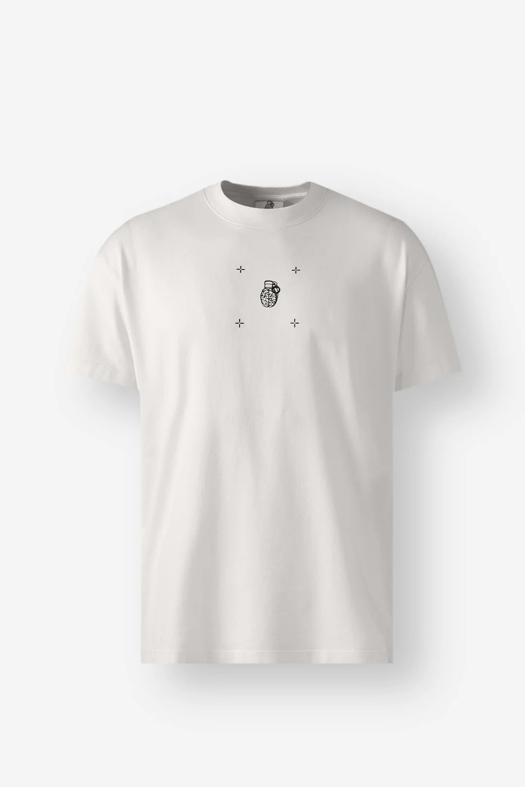 Camiseta Regular Fit Minimal Marfil
