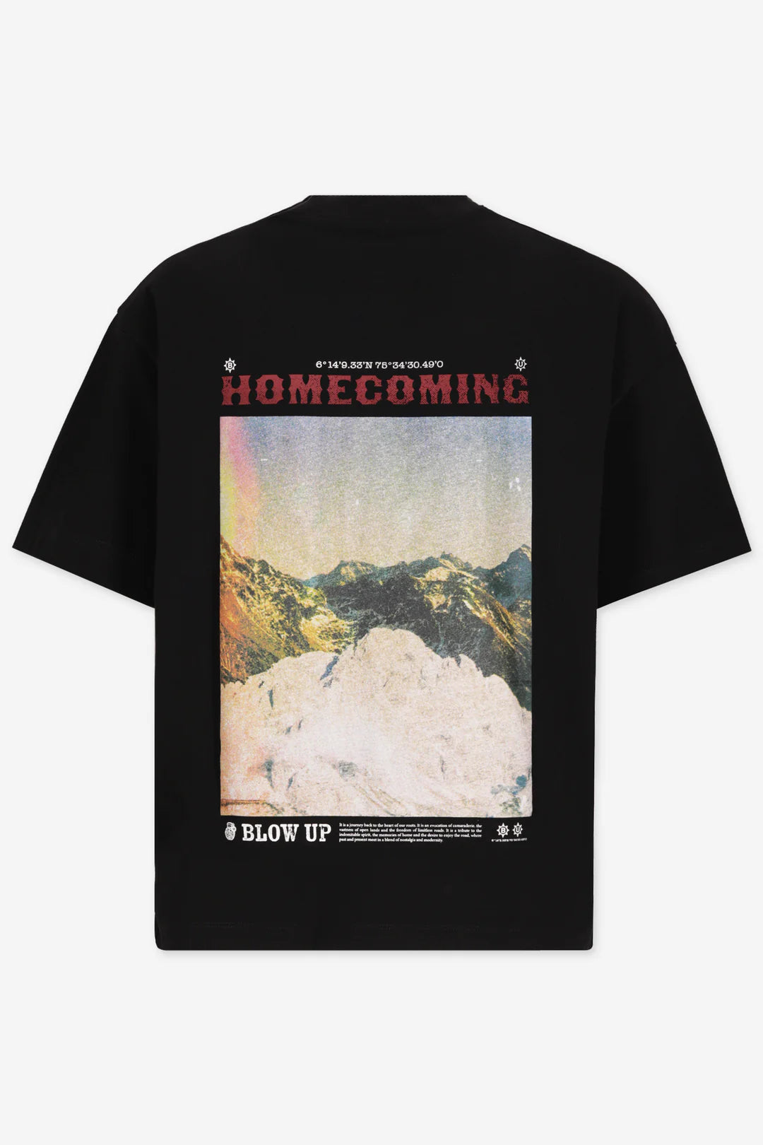HIGH PEAKS REGULAR FIT BLACK T-SHIRT